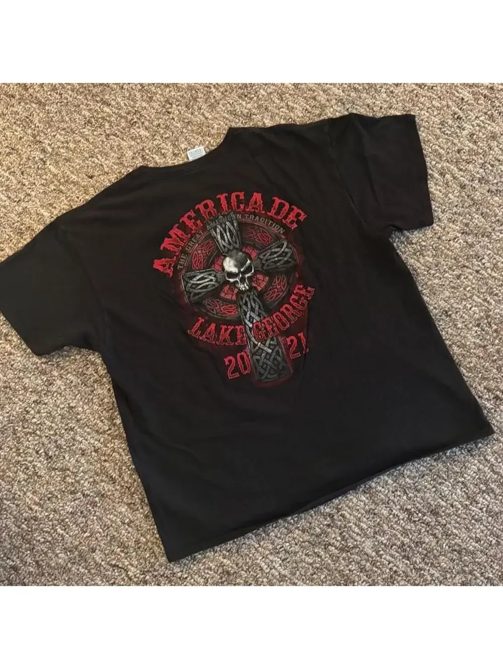 Lake George Americade Y2K Style Graphic T-Shirt Size Extra Large